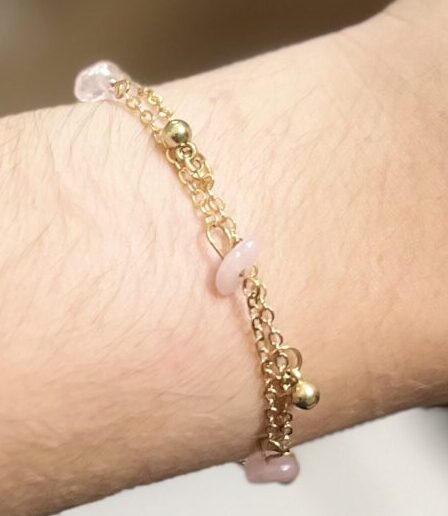 Pink Stone Gold Set