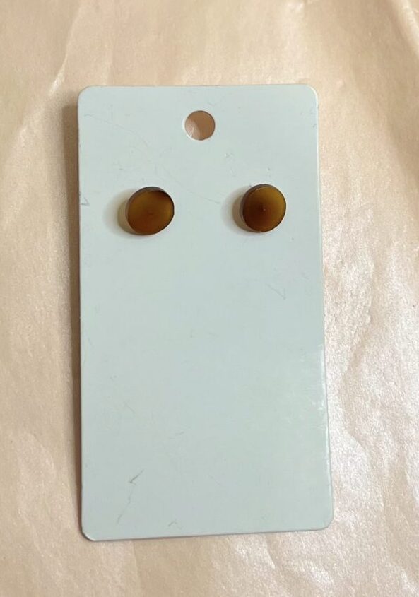 Brown Stud Earrings