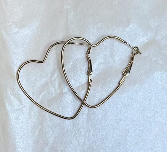 Heart Hoop Earrings