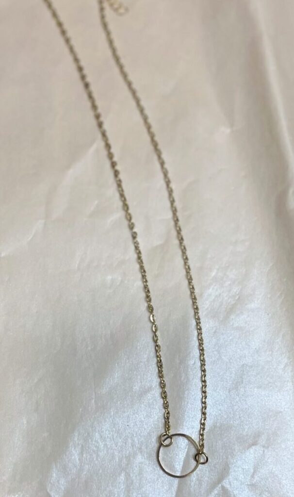 Gold Circle Necklace