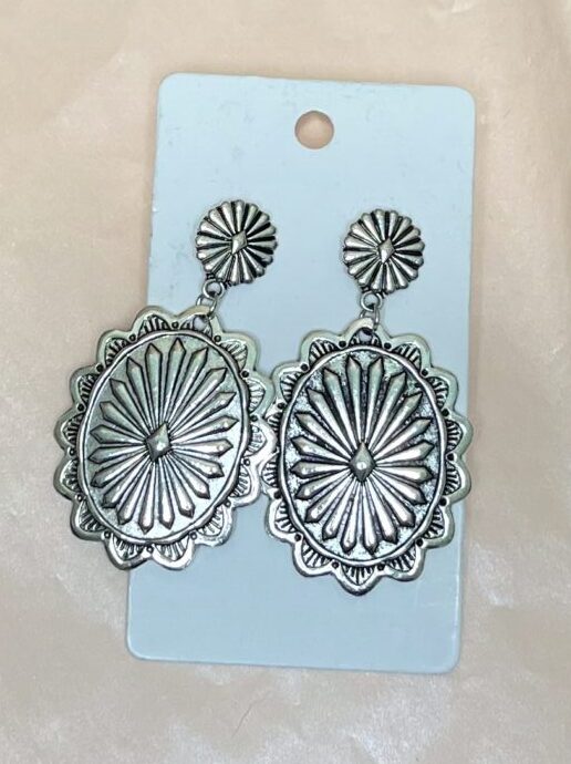 Concho Dangling Earrings