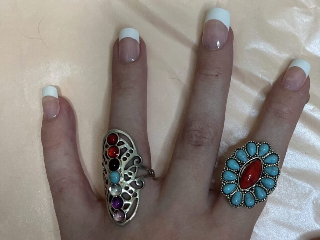 Colorful Turquoise Silver Rings