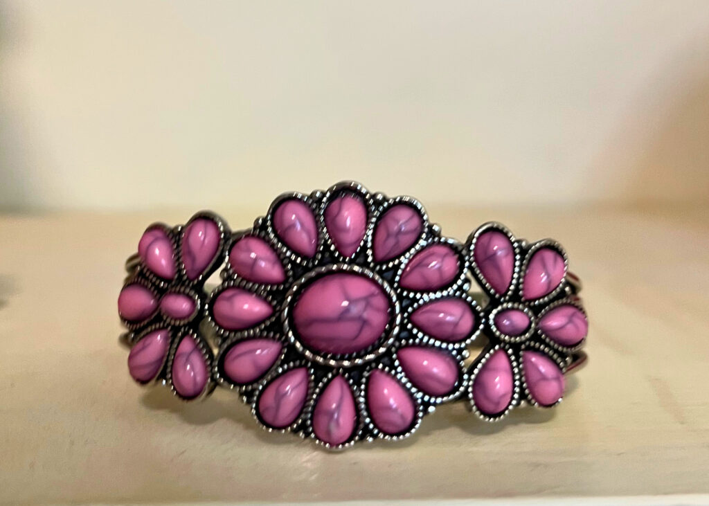 Pink Turqouise Cuff Bracelet