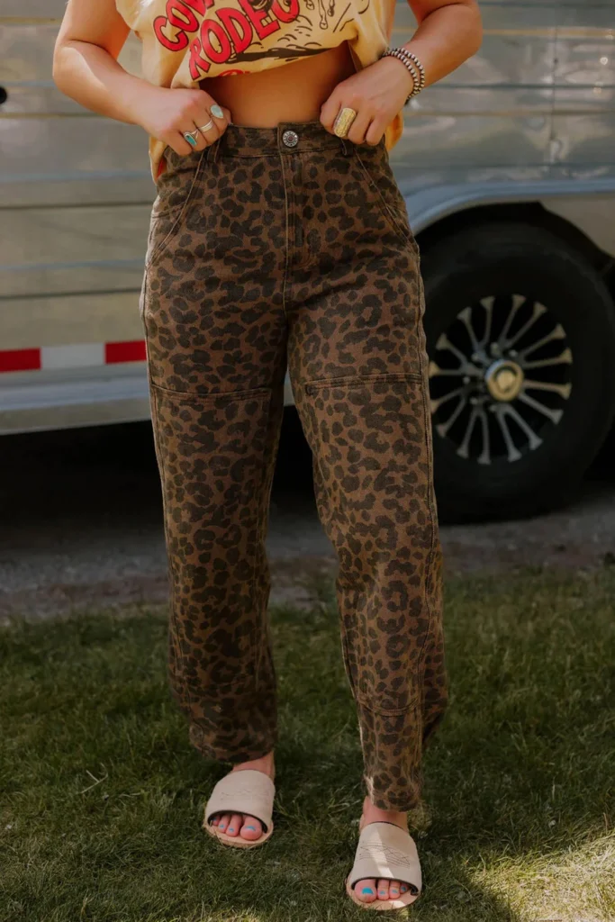 Cheetah Print Jeans
